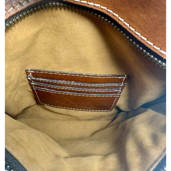Patricia Nash Francesca Crossbody Bag Brown Leather Purse with Tags Multi Pocket - Picture 12 of 16